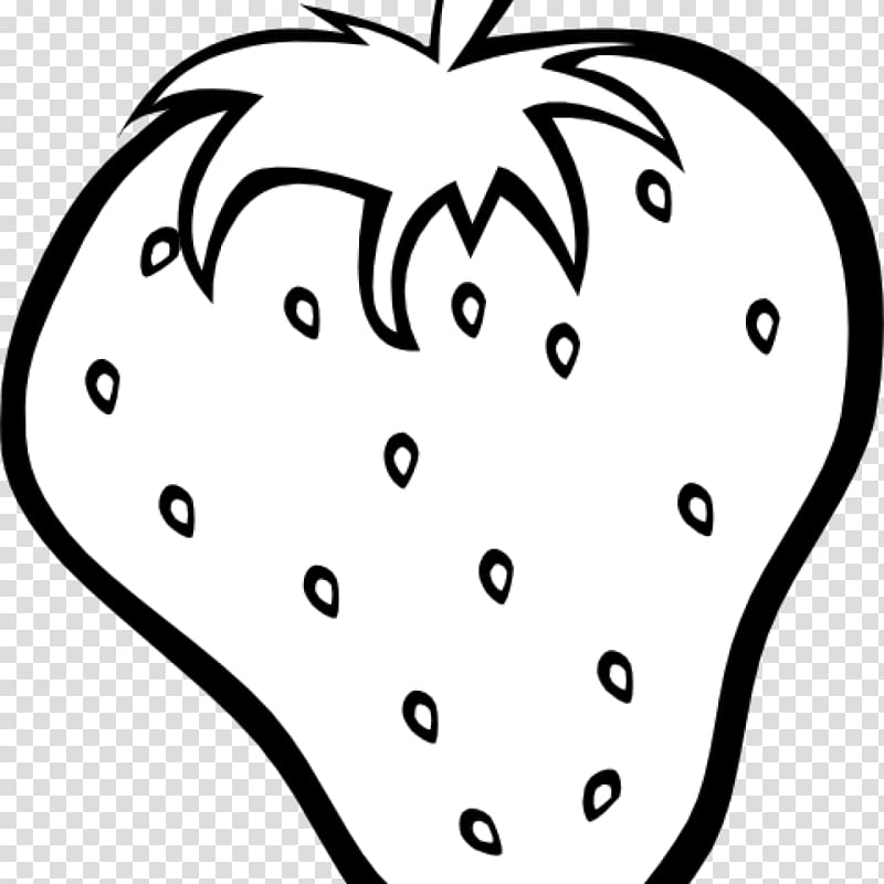 Strawberry Fruit Black and white, strawberry transparent background PNG clipart