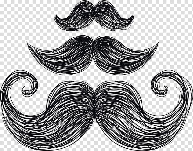 three mustache illustrations, Laptop MacBook Air World Beard and Moustache Championships, Beard Beard transparent background PNG clipart