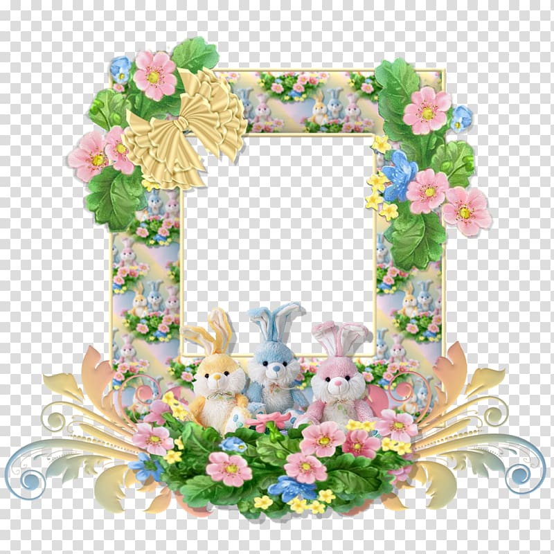 Easter Bunny Frames , easter border transparent background PNG clipart