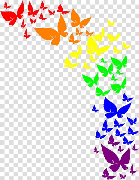 Butterfly Rainbow , butterfly transparent background PNG clipart