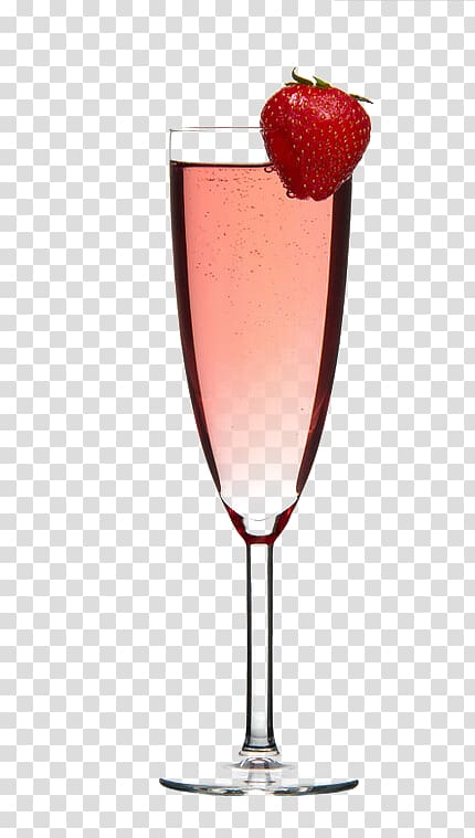 Champagne Cocktail Champagne Cocktail Sparkling wine Smoothie, Red strawberry drinks transparent background PNG clipart