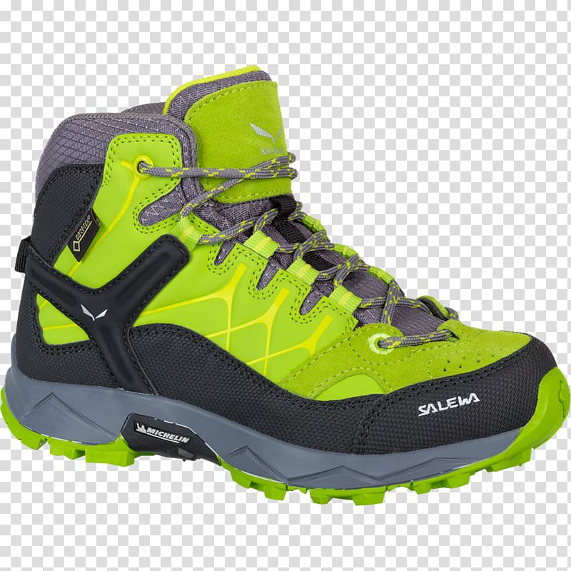 Salewa Men\'s Alp Trainer Mid GTX Boots Shoe Salewa Alp Trainer Mid Goretex EU 26 Hiking boot, transparent background PNG clipart