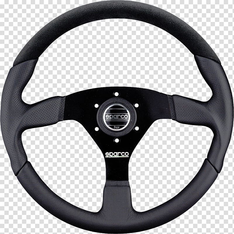 Car Steering wheel Sparco, Steering wheel transparent background PNG clipart