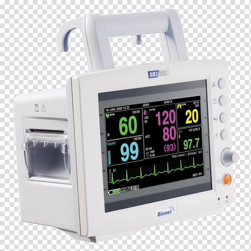Vital signs Monitoring Electrocardiography Pulse oximetry Medical Equipment, Ecg Monitor transparent background PNG clipart