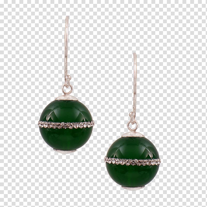 Emerald Earring Jewellery Silver Jade, emerald transparent background PNG clipart
