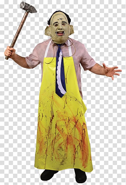 Leatherface Halloween costume The Texas Chainsaw Massacre Mask, mask transparent background PNG clipart