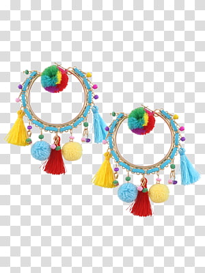 Jewellery Earring Tassel Bead Pom-pom, multicolor nail polish staggered transparent background PNG clipart Jewellery Earring Tassel Bead Pom-pom, multicolor nail polish staggered transparent background PNG clipart thumbnail