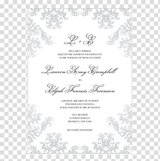 Wedding invitation Convite Heather Lind Font, Wedding Invitation Poster transparent background PNG clipart