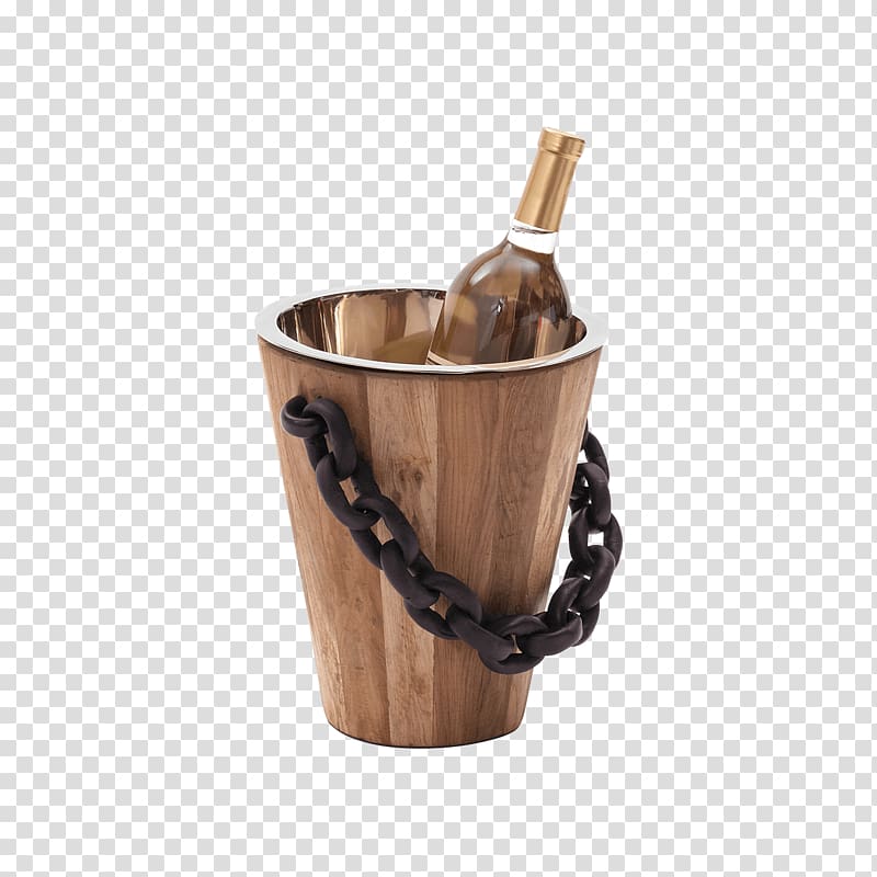 Bucket Wine Racks Glass Handle, ice bucket budweiser transparent background PNG clipart