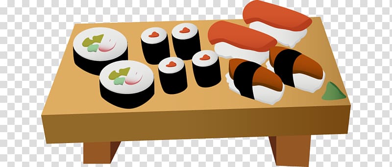 Japanese Cuisine Sushi Unagi California roll Restaurant, sushi transparent background PNG clipart