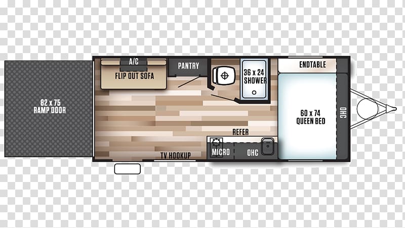 Campervans Floor plan Caravan Fifth wheel coupling Forest River, camping trailer transparent background PNG clipart