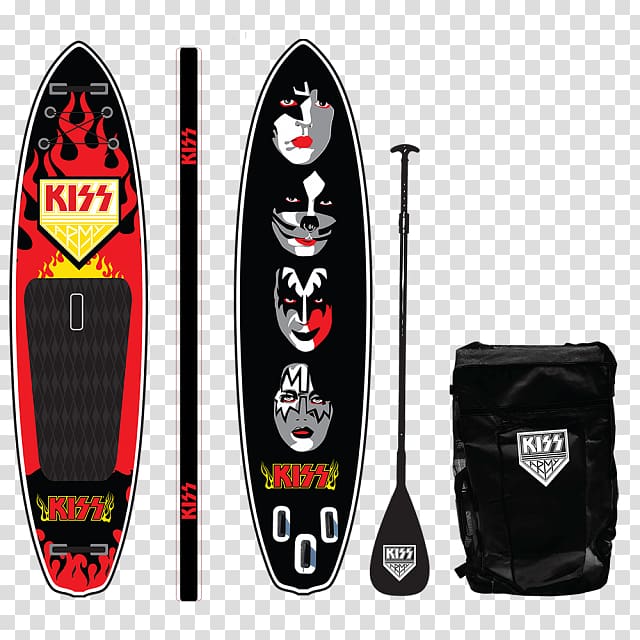 Standup paddleboarding Kiss merchandising Surfboard, kiss transparent background PNG clipart