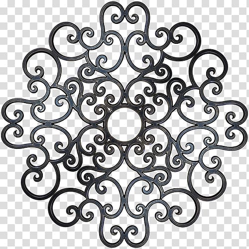 Ceiling Medallion Wrought iron Wall, casino decoration transparent background PNG clipart