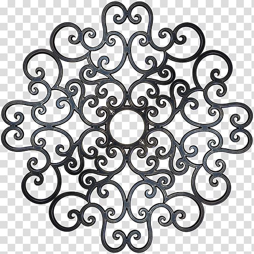 Ceiling Medallion Wrought Iron Wall Casino Decoration