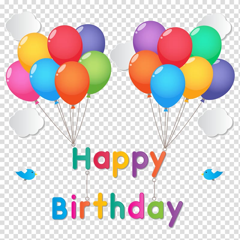 Happy Birthday to You Balloon, happy transparent background PNG clipart