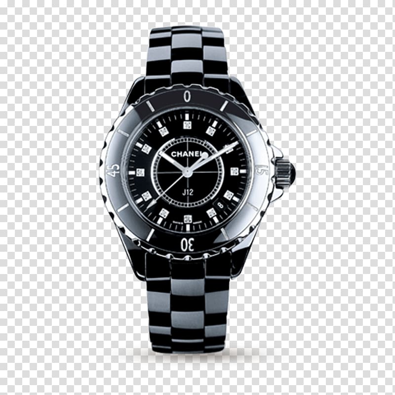 Chanel J12 Watch Retail Quartz clock, rolex transparent background PNG clipart