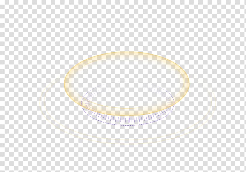 Yellow ring light effect element transparent background PNG clipart
