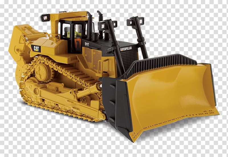 Caterpillar Inc. Caterpillar D11 Die-cast toy Tractor Bulldozer, Scale Models transparent background PNG clipart