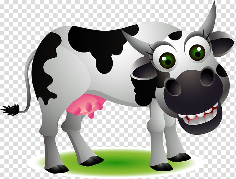 Holstein Friesian cattle Jersey cattle Drawing Illustration, Creative Cow Cartoon transparent background PNG clipart