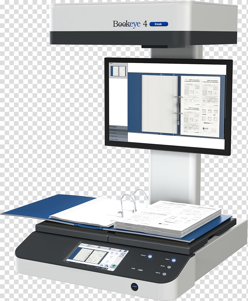scanner Book scanning Digitization Printer, book transparent background PNG clipart