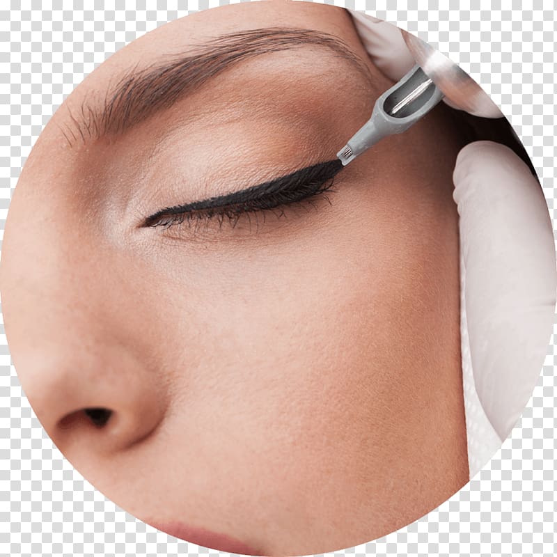 Permanent makeup Cosmetics Eyebrow Microblading Tattoo, eye liner transparent background PNG clipart