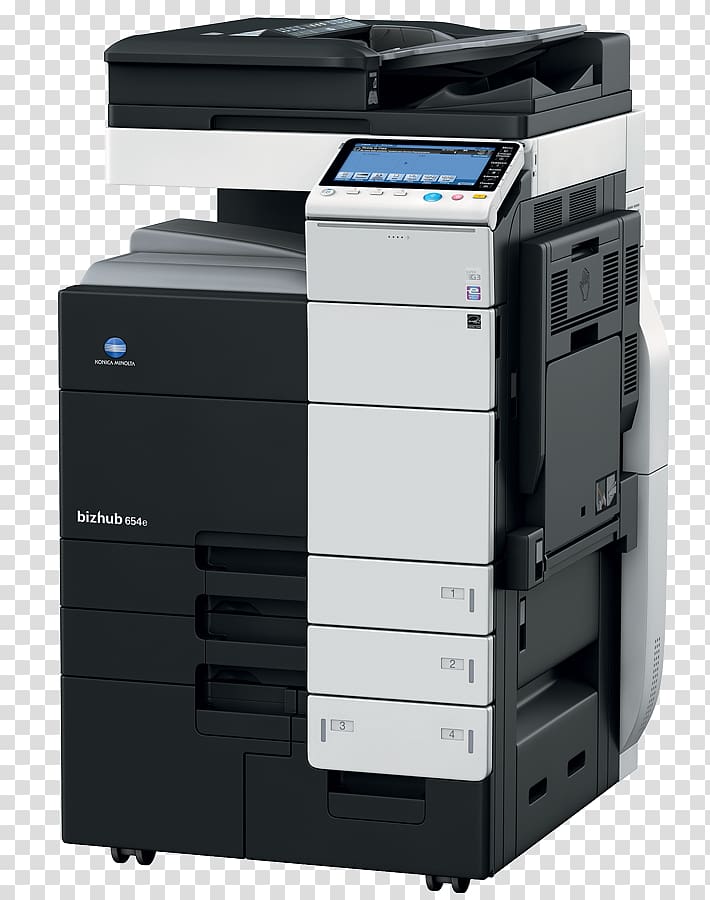 copier Konica Minolta Ink cartridge Multi-function printer, printer transparent background PNG clipart