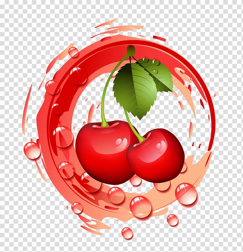 Ice cream Cherry Auglis, Cherry transparent background PNG clipart