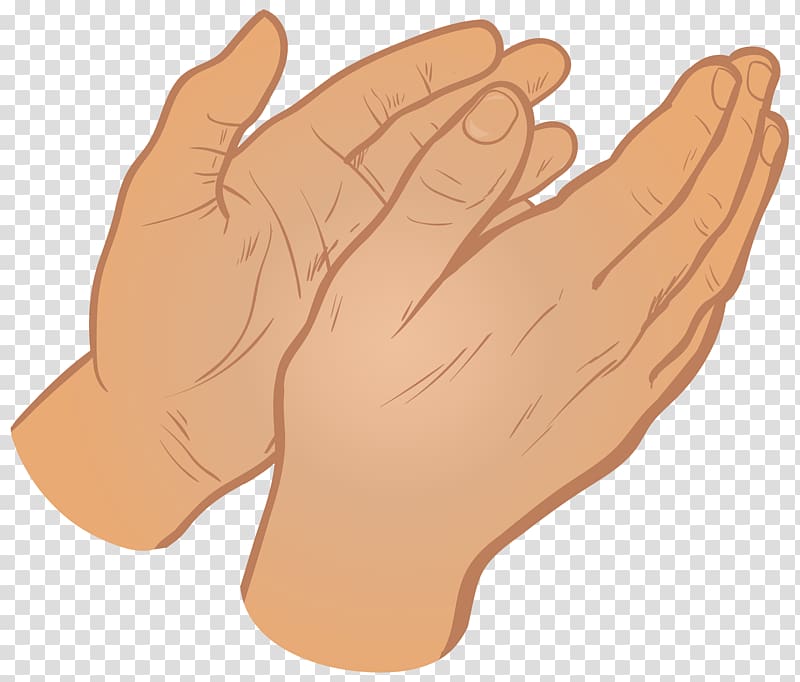 two hands illustration, Icon , Clapping Hands transparent background PNG clipart