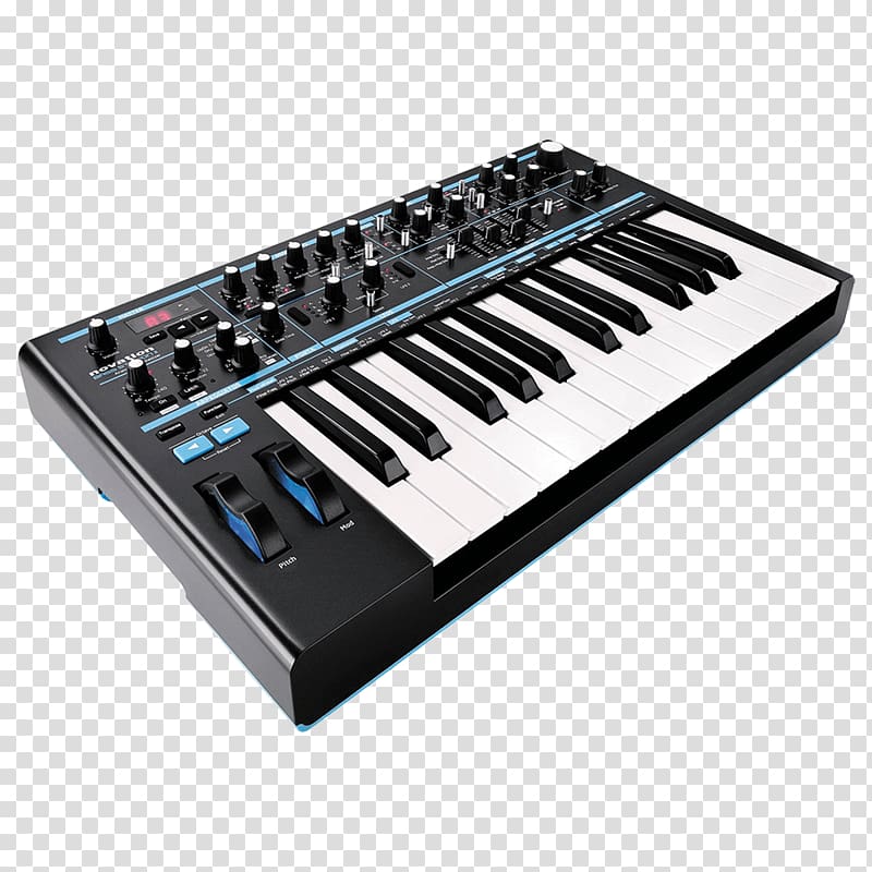 Novation Digital Music Systems Sound Synthesizers Analog synthesizer Analogue electronics Musical keyboard, bass transparent background PNG clipart