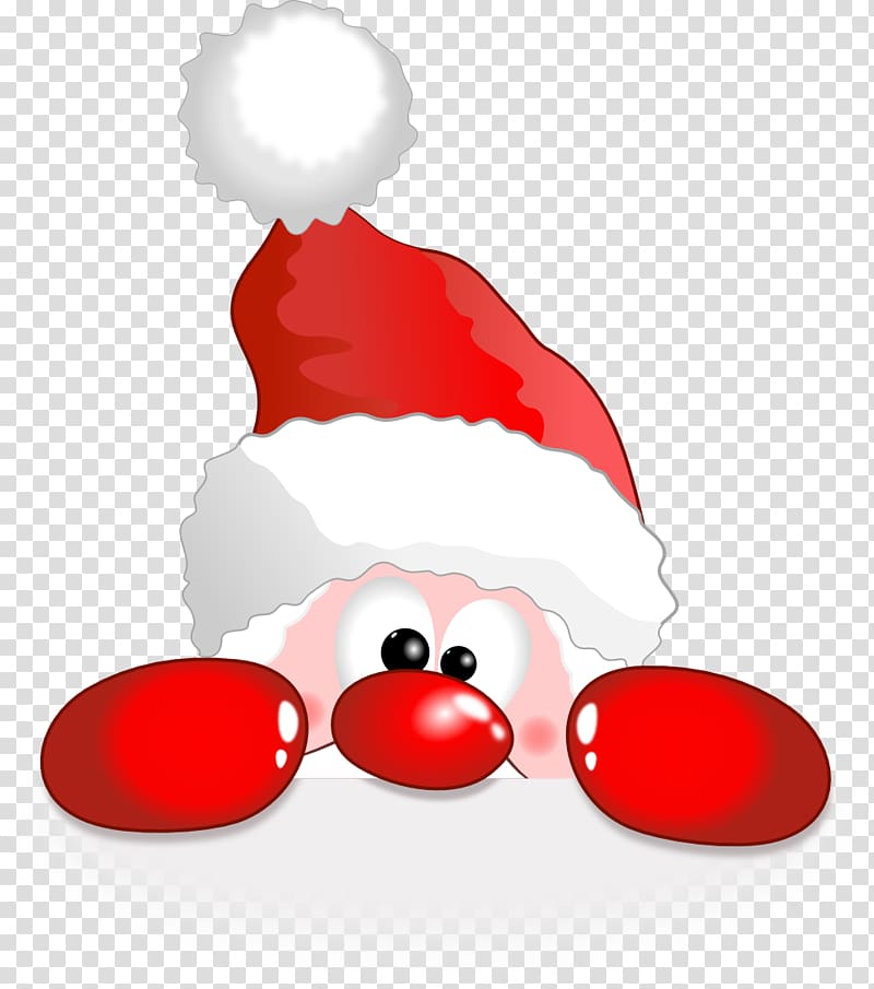 Rudolph Funny Santa Claus Reindeer Christmas, Santa transparent background PNG clipart