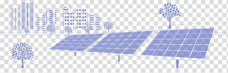 Solar power Energy Daylighting Solar Panels Roof, solar farm transparent background PNG clipart