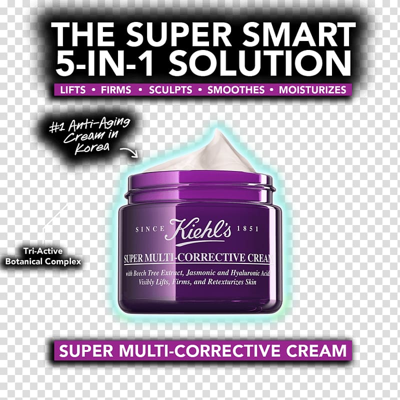 Kiehl's Super Multi-Corrective Cream Brand Anti-aging cream, ดพำห้ transparent background PNG clipart
