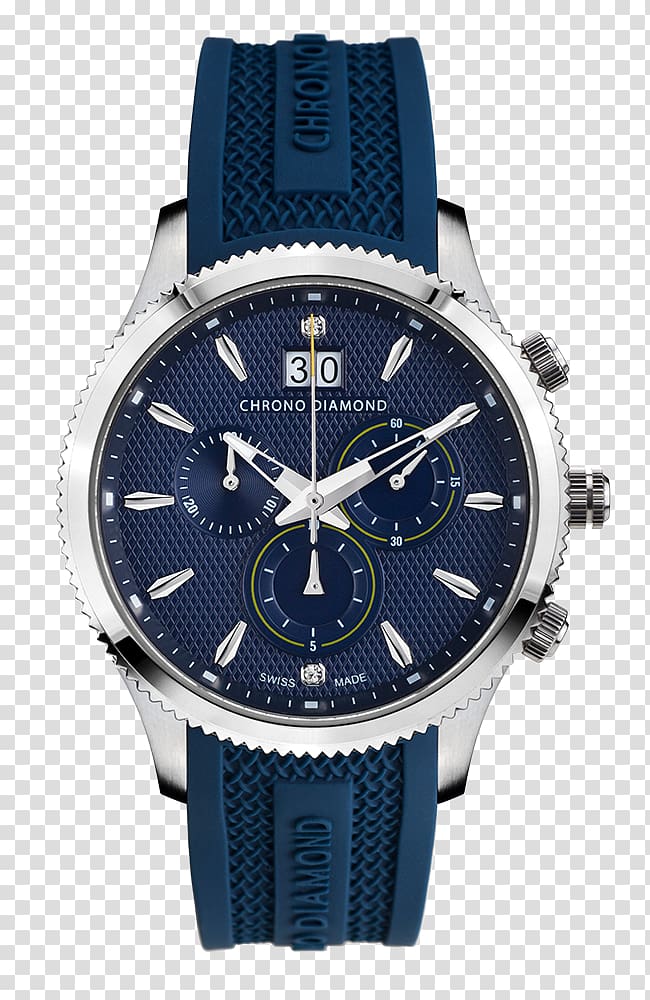 Chronograph Watch Eco-Drive Rolex Tissot, watch transparent background PNG clipart