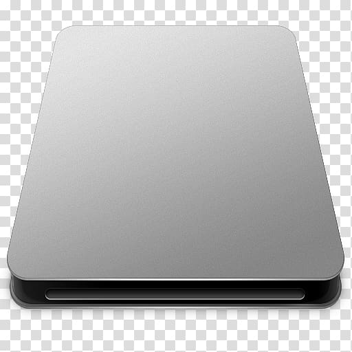 square gray metal cordless device, electronic device laptop multimedia, Removable Drive transparent background PNG clipart