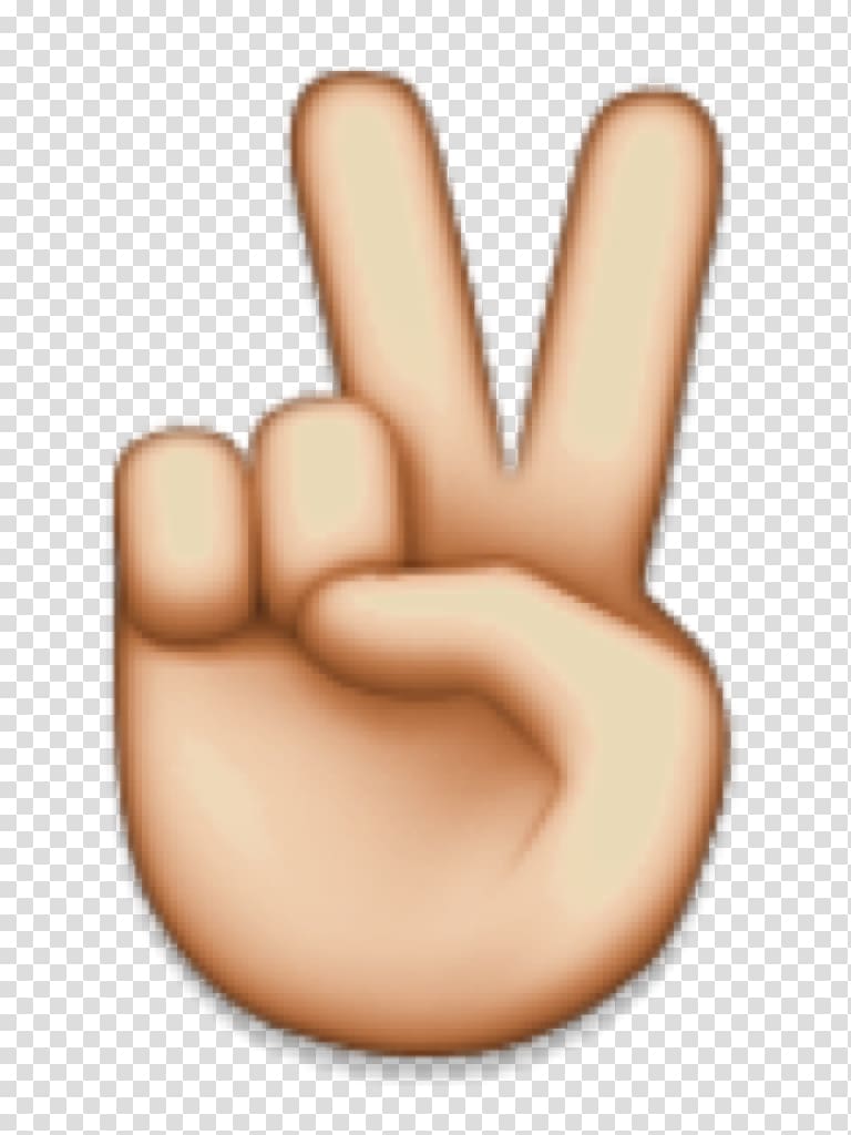 peace sign emoticon