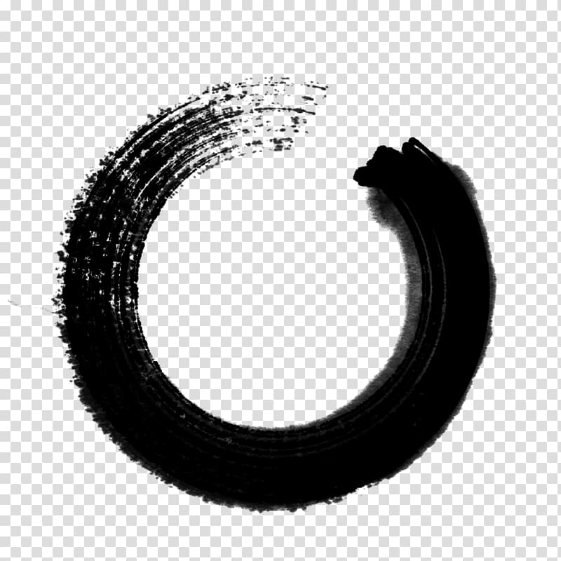 ink brush circle circle transparent background PNG clipart