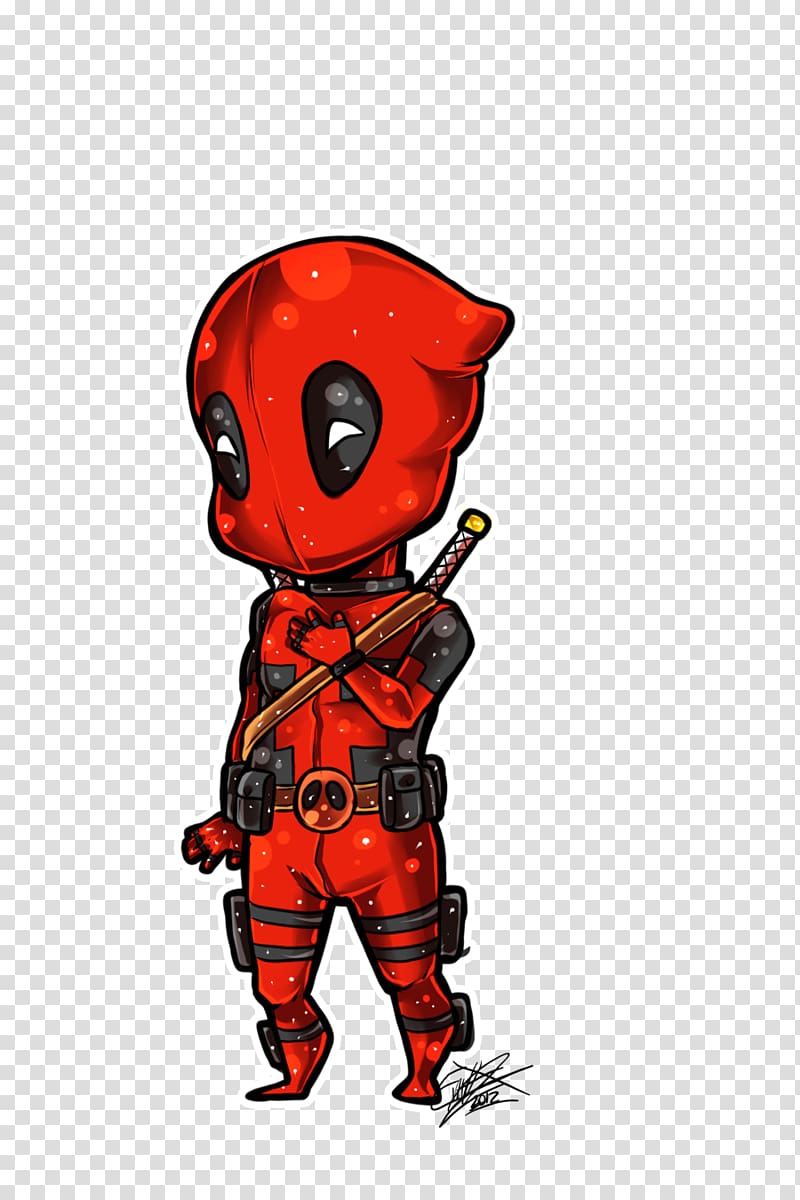 Spider-Man Deathstroke Deadpool Chibi Drawing, deadpool transparent background PNG clipart