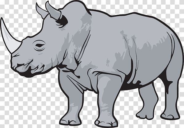 Rhinoceros Scalable Graphics , Cartoon Rhino transparent background PNG clipart