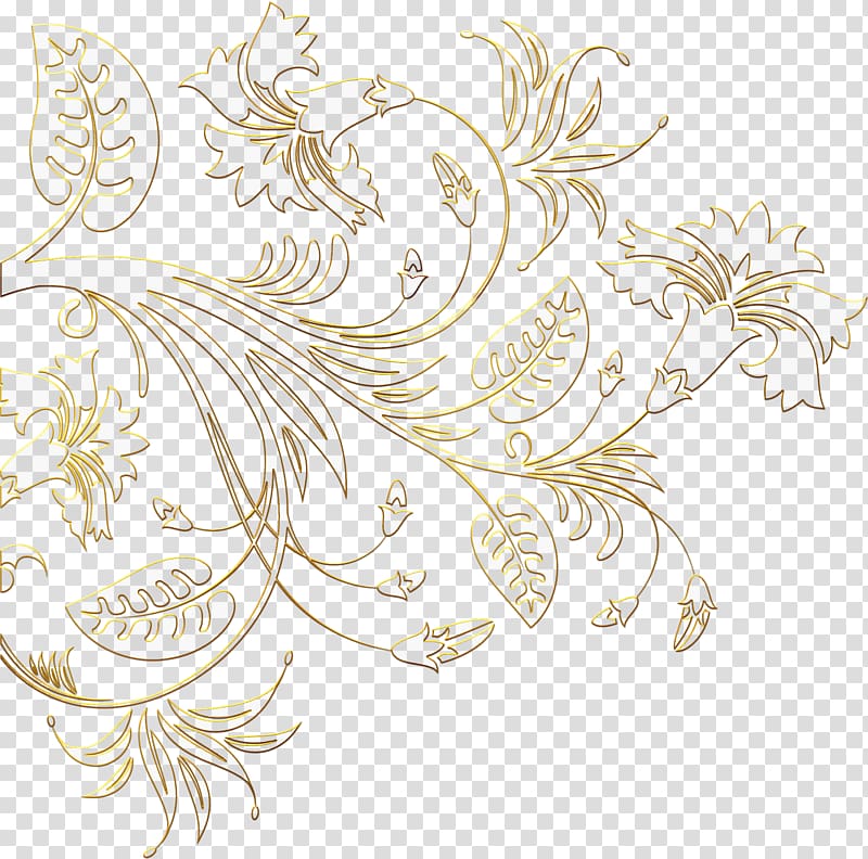 Floral design Drawing Visual arts, delicate flowers transparent background PNG clipart