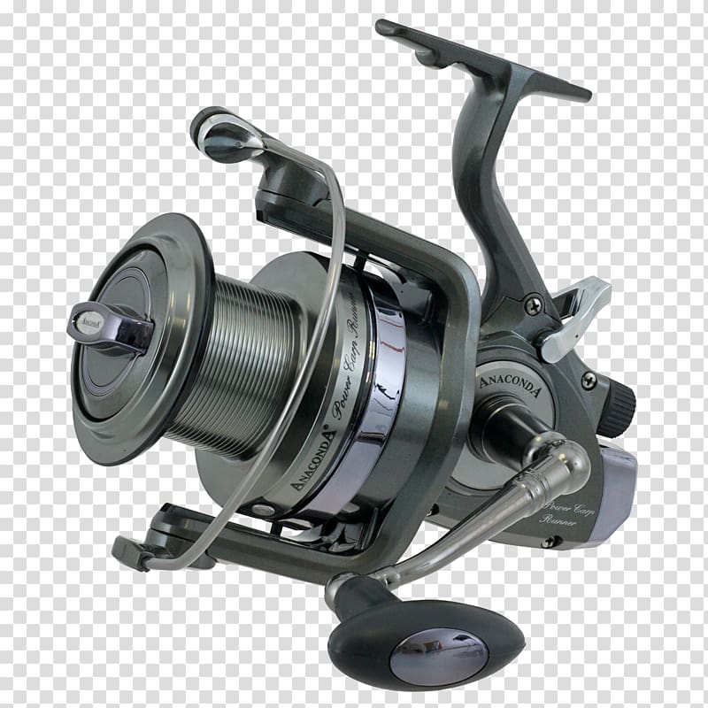 Fishing Reels Carp Freilaufrolle Feeder Angling, anaconda transparent  background PNG clipart