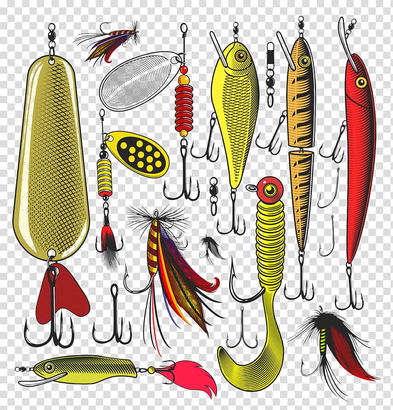 Brown fish and fish hook poster, Fly fishing Fishing rod , Fishing