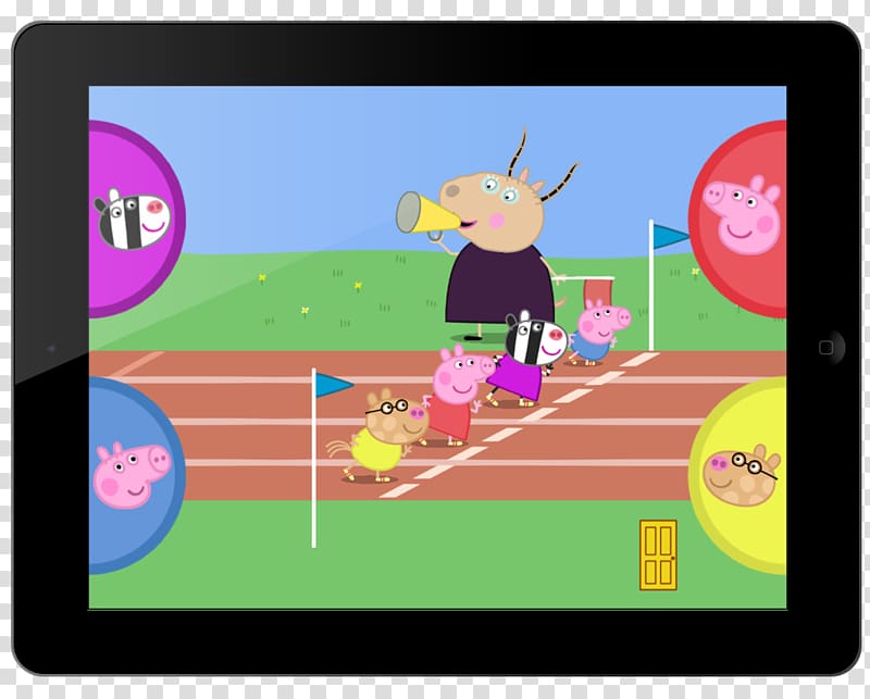 Peppa Pig: Sports Day Game Play & Learn, Colors, peppa transparent background PNG clipart