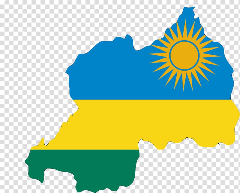 Flag of Rwanda graphics illustration, map transparent background PNG clipart