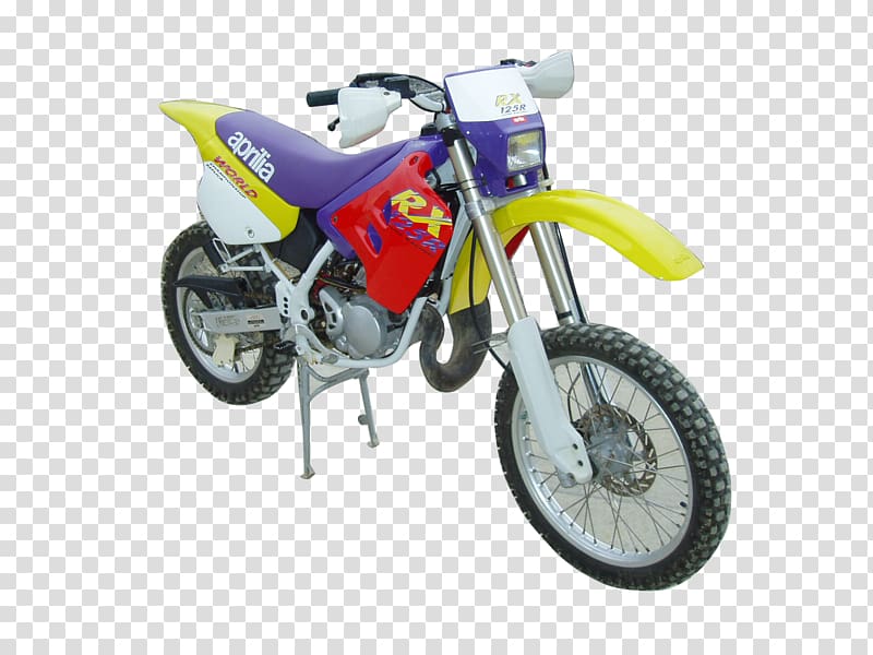 Motocross Enduro motorcycle Aprilia RS125, motocross transparent background PNG clipart