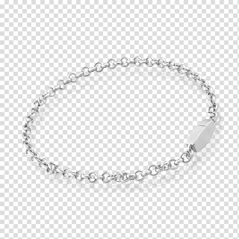 Bracelet Anklet Sterling silver Jewellery, silver transparent background PNG clipart