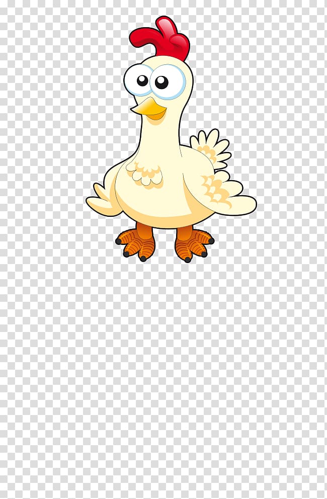 Chicken Cartoon , Cartoon duck transparent background PNG clipart