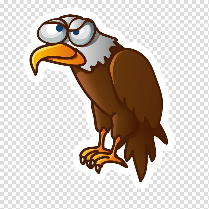 Vulture Cartoon Bird Illustration, evil eagle transparent background PNG clipart