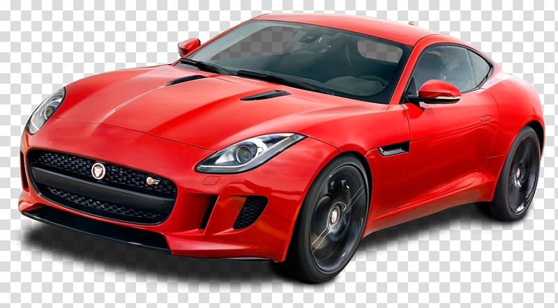 2017 Jaguar F-TYPE Jaguar Cars Sports car, Red Jaguar F Type Coupe Car transparent background PNG clipart