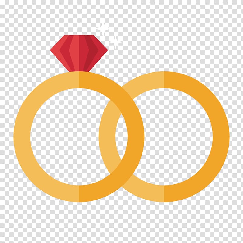 two gold-colored rings, Wedding ring Euclidean , wedding ring transparent background PNG clipart