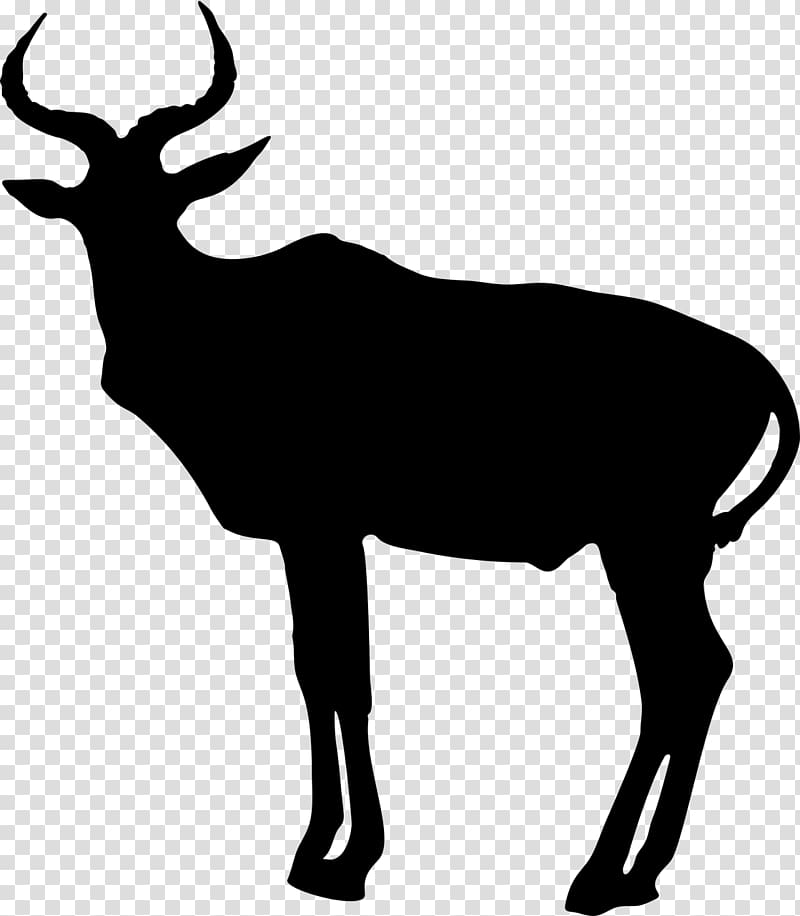 Antelope Pronghorn Silhouette , animal silhouettes transparent background PNG clipart